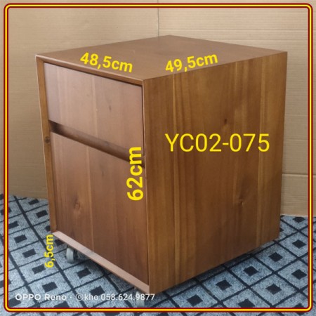 YC02 - 075 : Tủ Gỗ Xuất Khẩu - 2 Hộc Kéo